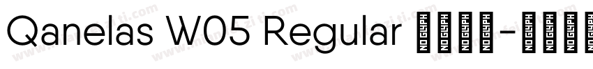 Qanelas W05 Regular 语言英文字体转换